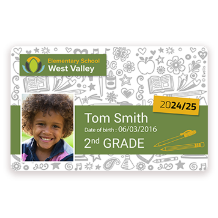 School ID cards and badges for students | Evolis